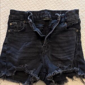 American Eagle Outfitters Black Denim Shorts 0